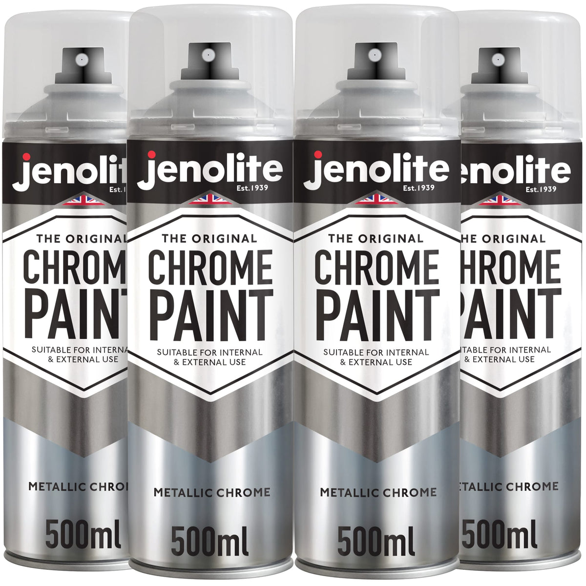 Chrome Effect Aerosol Spray Paint - Multi-Surface