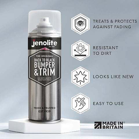 Back to Black Aerosol Twin Pack | Bumper & Trim and Tyre Shine | 500ml