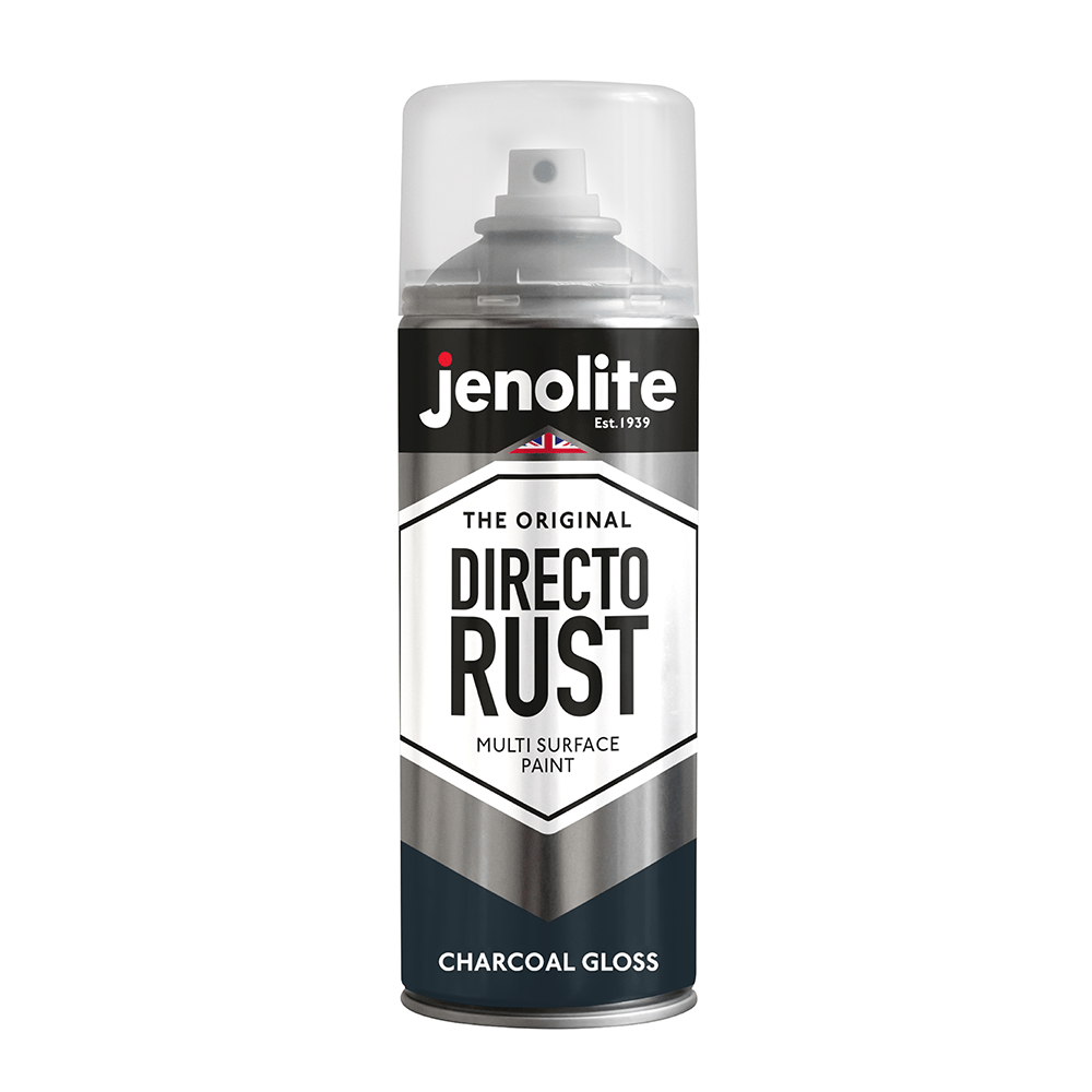 DIRECTORUST Spray Paint | Gloss | Charcoal Grey | 12 x 400ml | RAL 7016