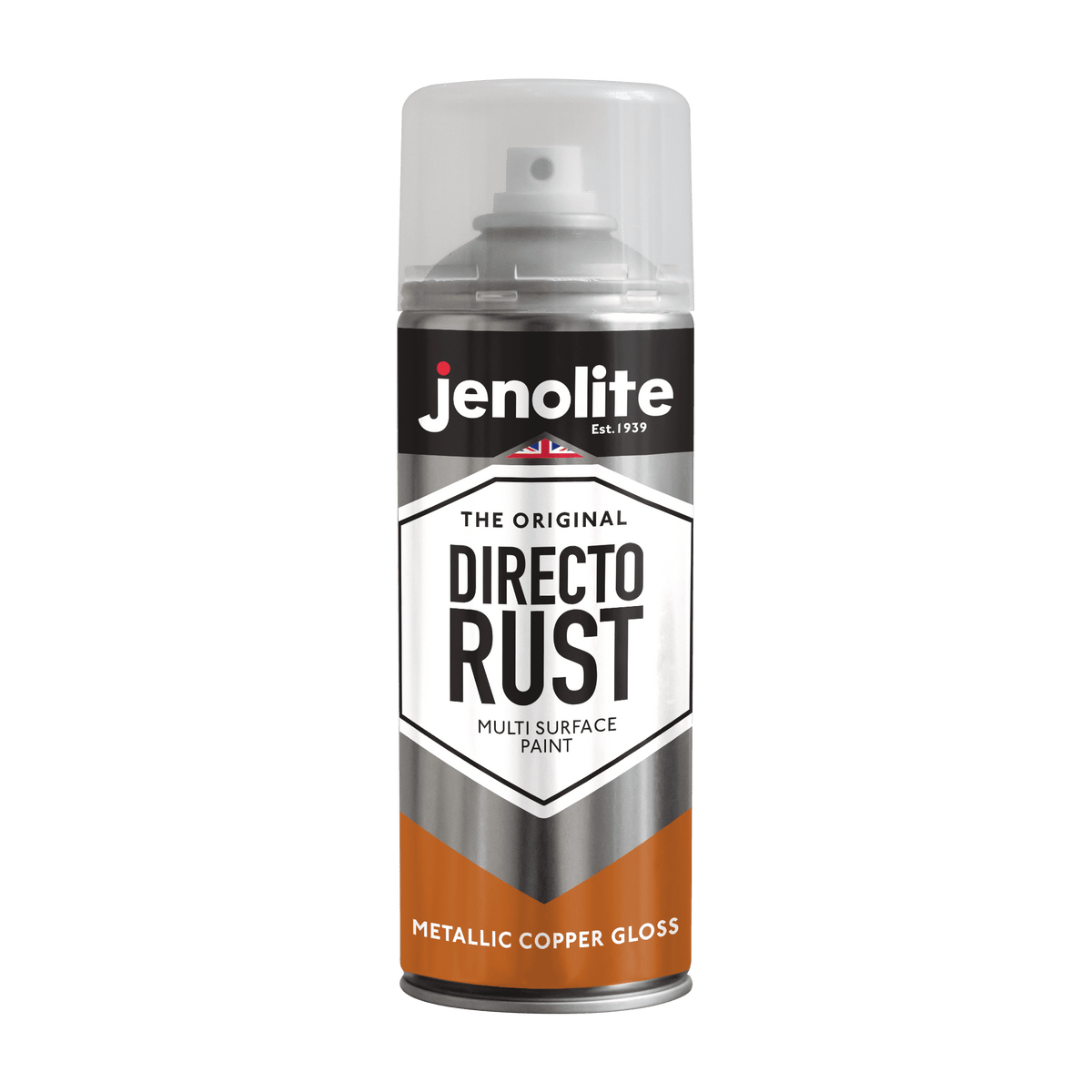 DIRECTORUST Spray Paint | Metallic Gloss | Copper | 12 x 400ml | Multi Surface