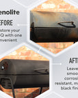 JENOLITE BBQ Restore Kit: Rust Remover, Wire Brush, BBQ Spray Paint