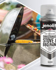 JENOLITE BBQ Restore Kit: Rust Remover, Wire Brush, BBQ Spray Paint