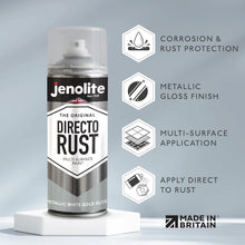 DIRECTORUST Spray Paint | METALLIC GLOSS | White Gold | 12 x 400ml |