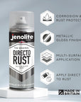DIRECTORUST Spray Paint | METALLIC GLOSS | White Gold | 12 x 400ml |