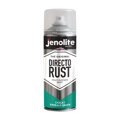 DIRECTORUST Spray Paint | Chalky Finish | Emerald/Christmas Green | 12 x 400ml | RAL 6024