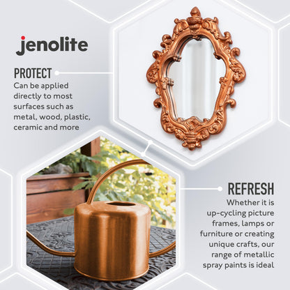 DIRECTORUST Spray Paint | Metallic Gloss | Copper | 12 x 400ml | Multi Surface