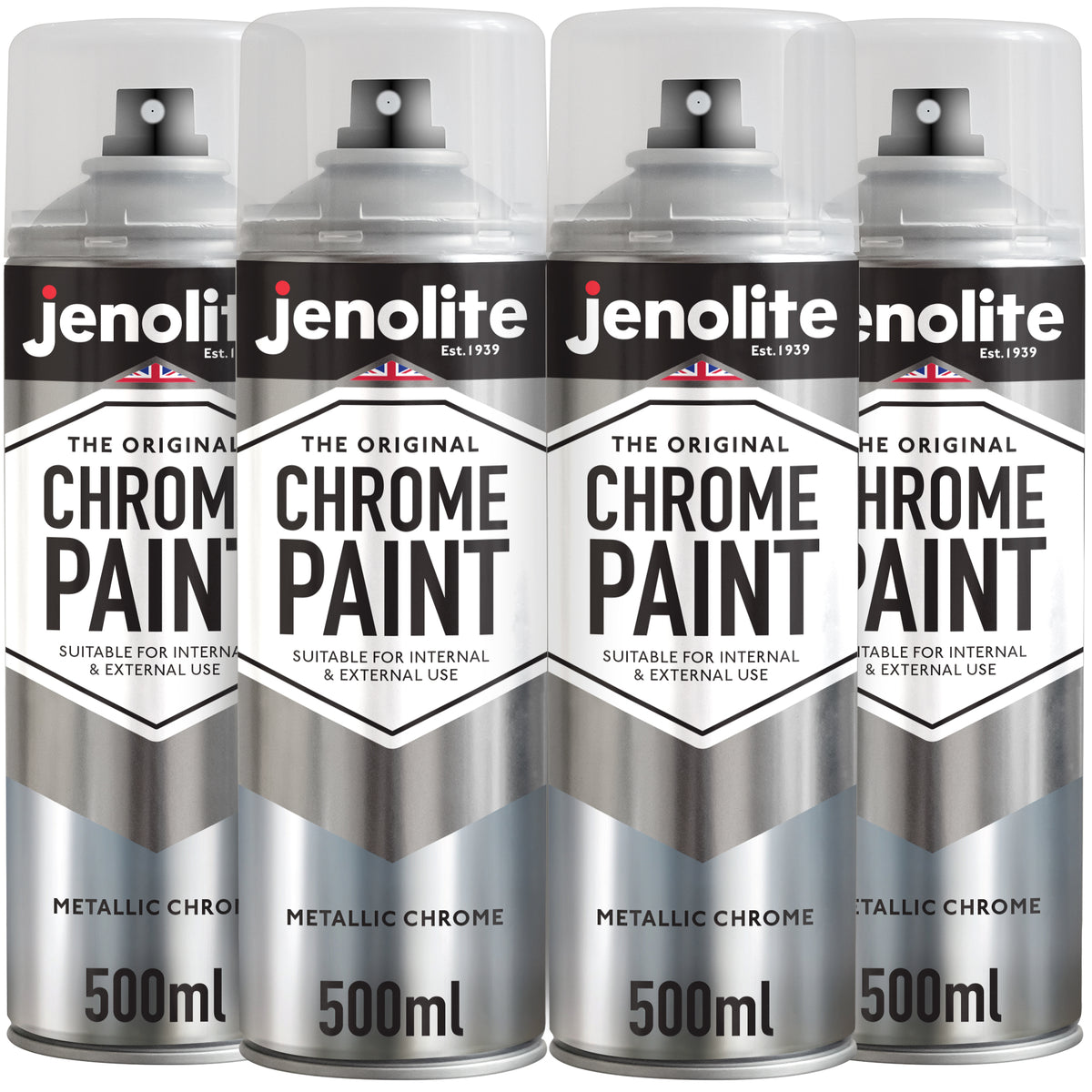 Chrome Effect Aerosol Spray Paint - Multi-Surface