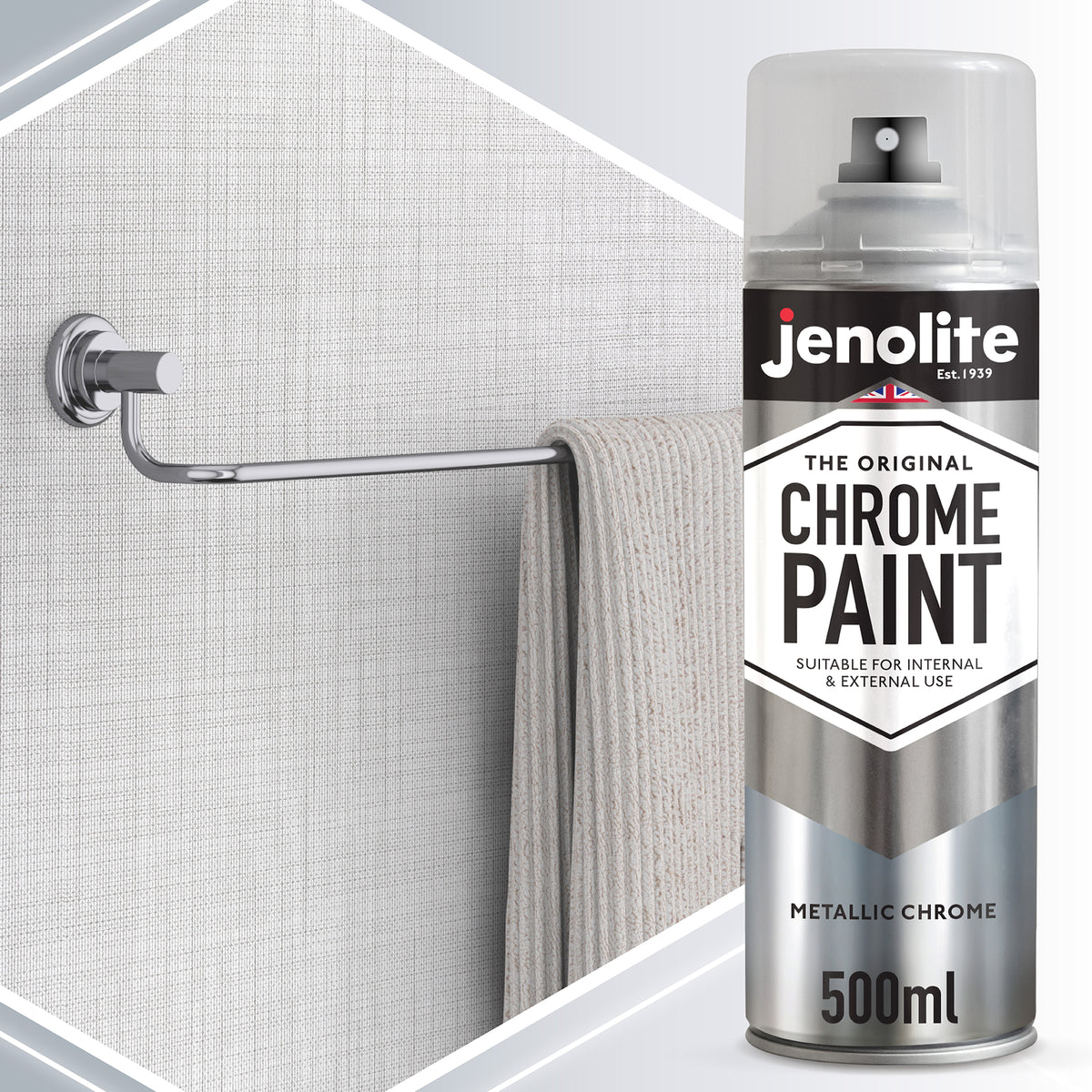 Chrome Effect Aerosol Spray Paint - Multi-Surface