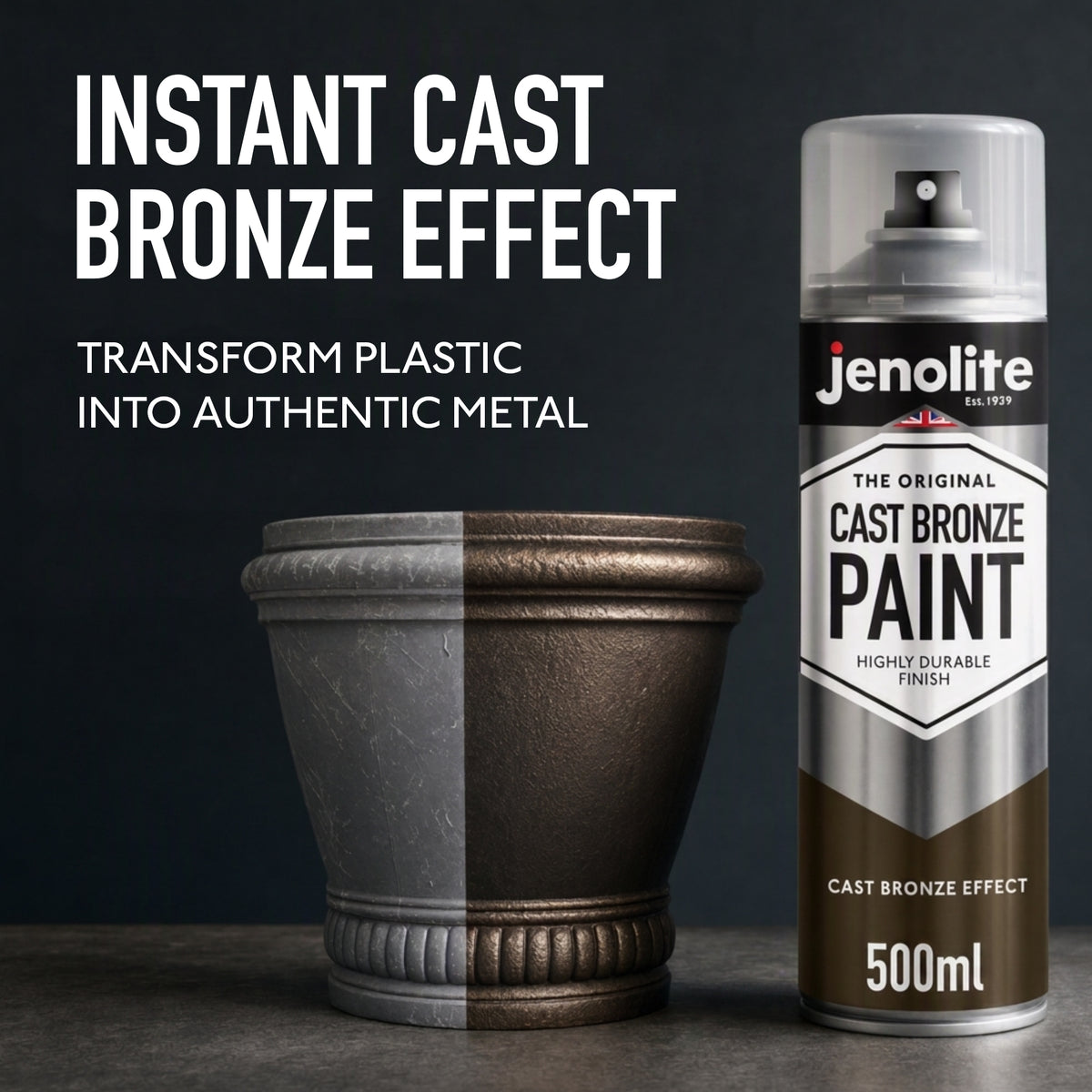 Cast Effect Spray Paint | Iron or Bronze Finish | Multi Surface Spray Paint