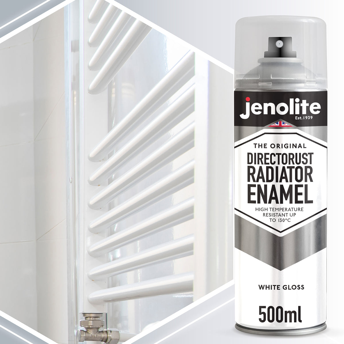 DIRECTORUST Radiator Enamel Paint | Aerosol | Black, Silver, White