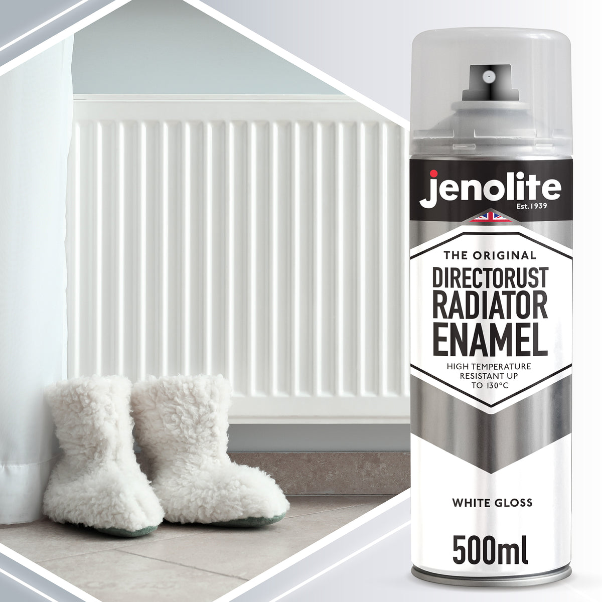 DIRECTORUST Radiator Enamel Paint | Aerosol | Black, Silver, White
