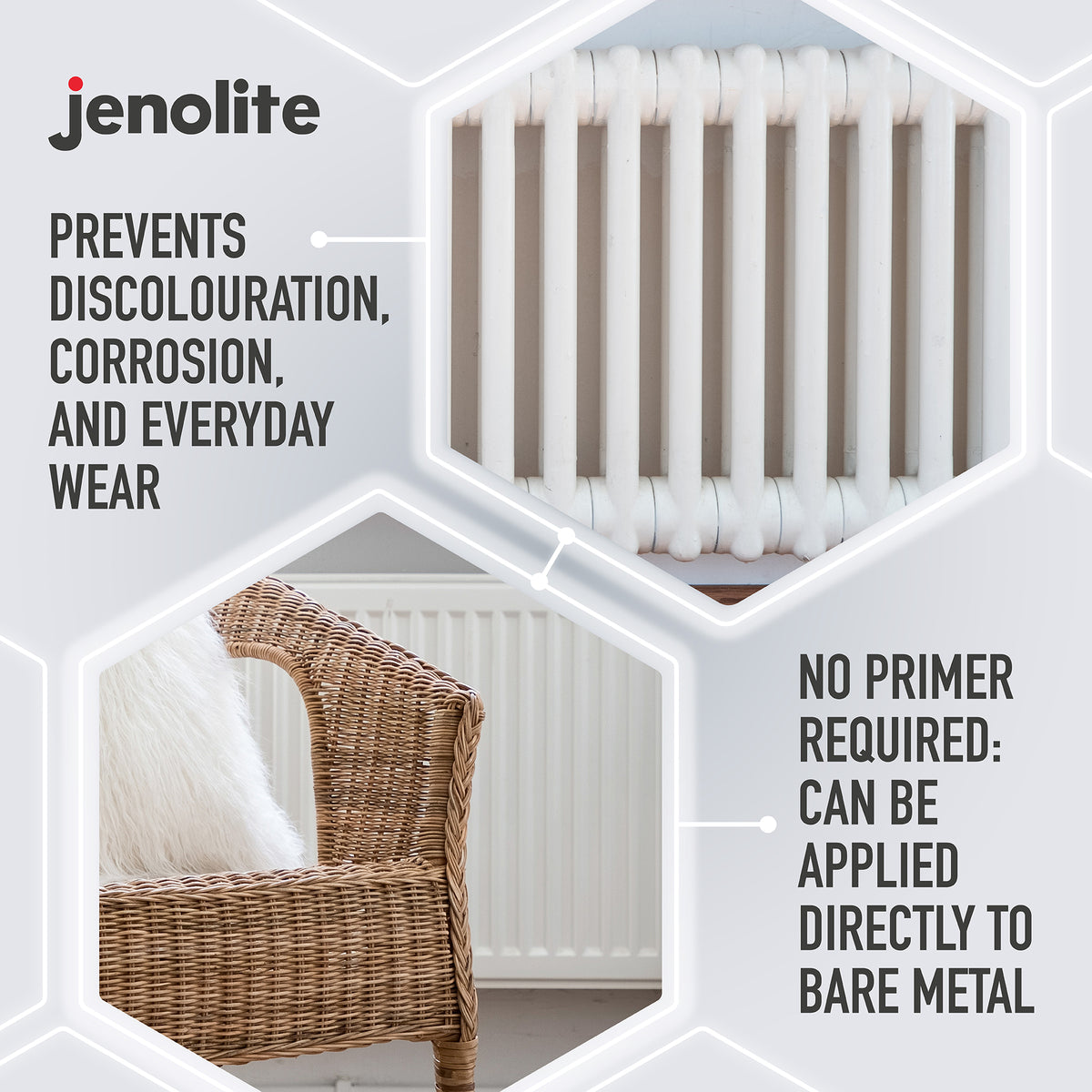 DIRECTORUST Radiator Enamel Paint | Aerosol | Black, Silver, White