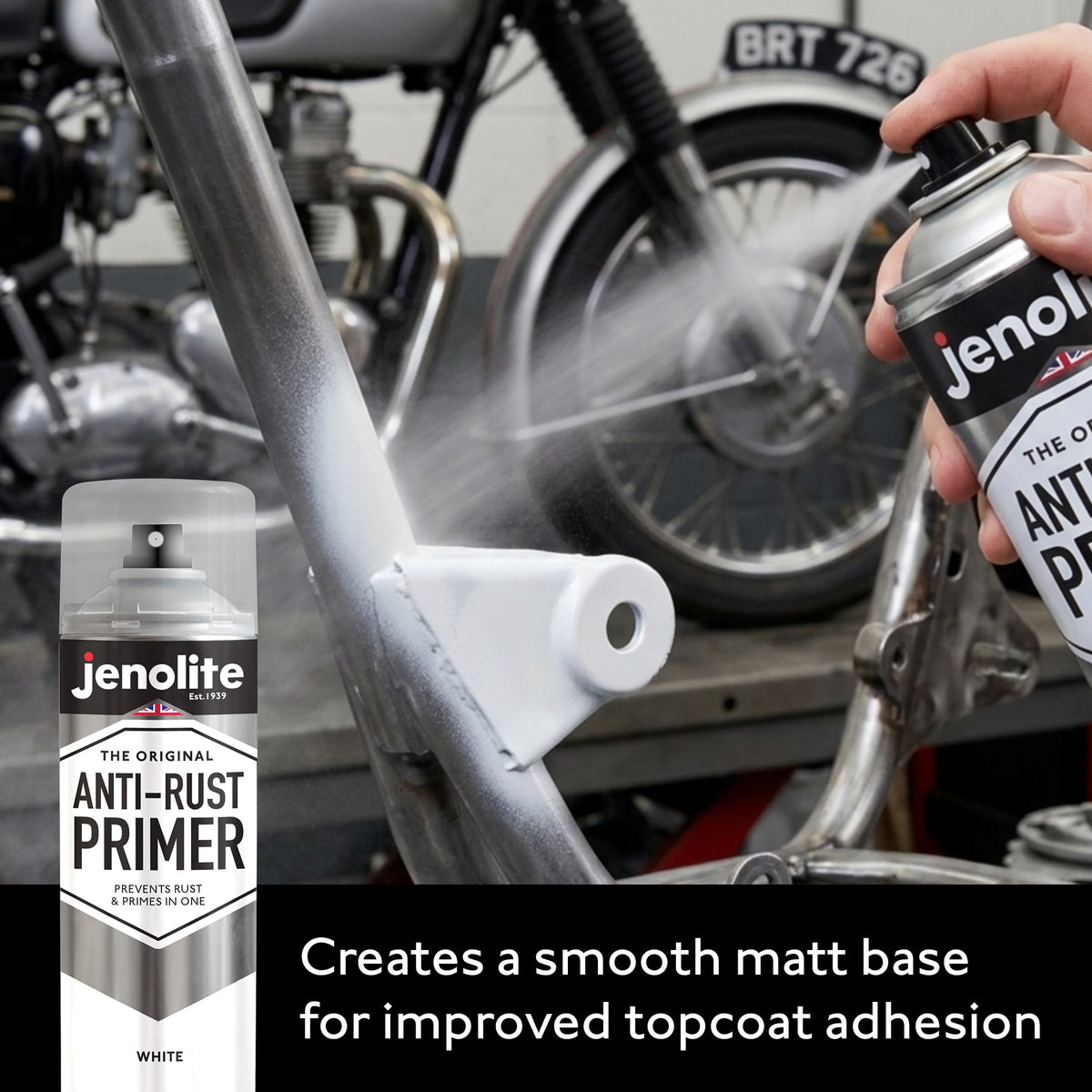 Anti-Rust Primer Spray Paint  - 4 x 500ml  - White - Metal Primer