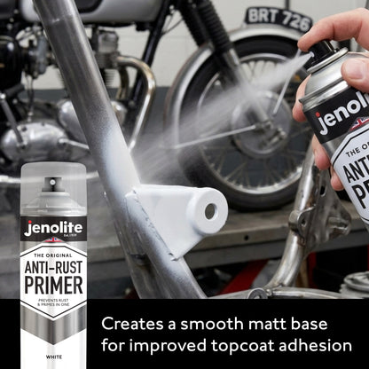 Anti-Rust Primer Spray Paint  - 4 x 500ml  - White - Metal Primer