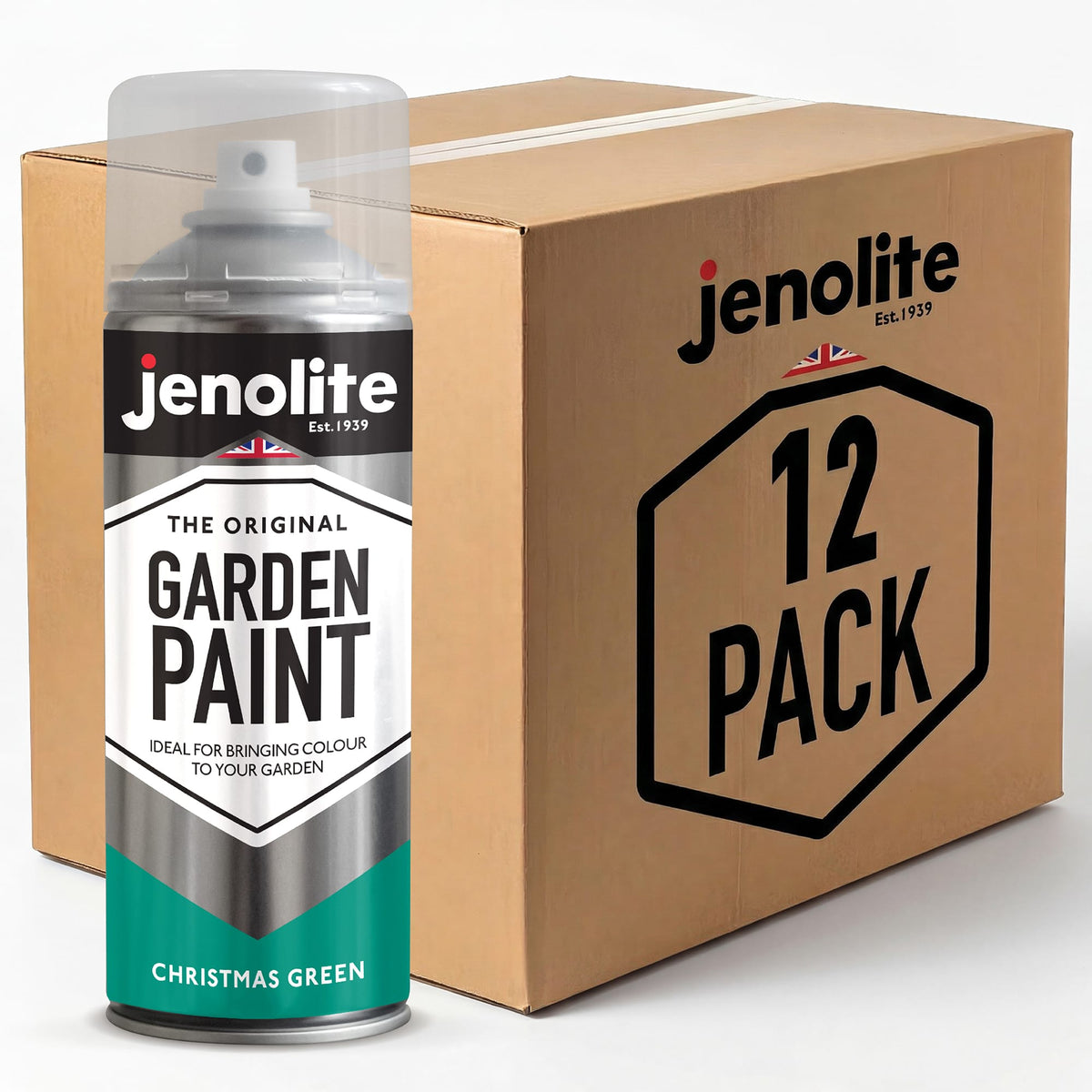 DIRECTORUST Spray Paint | Chalky Finish | Emerald/Christmas Green | 12 x 400ml | RAL 6024