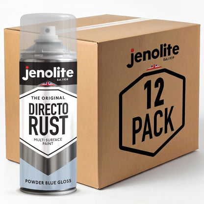 DIRECTORUST Spray Paint | Gloss | Powder Blue | 12 x 400ml | RAL 240 80 10