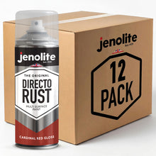 DIRECTORUST Spray Paint | Gloss | Cardinal Red | 12 x 400ml | RAL 3020