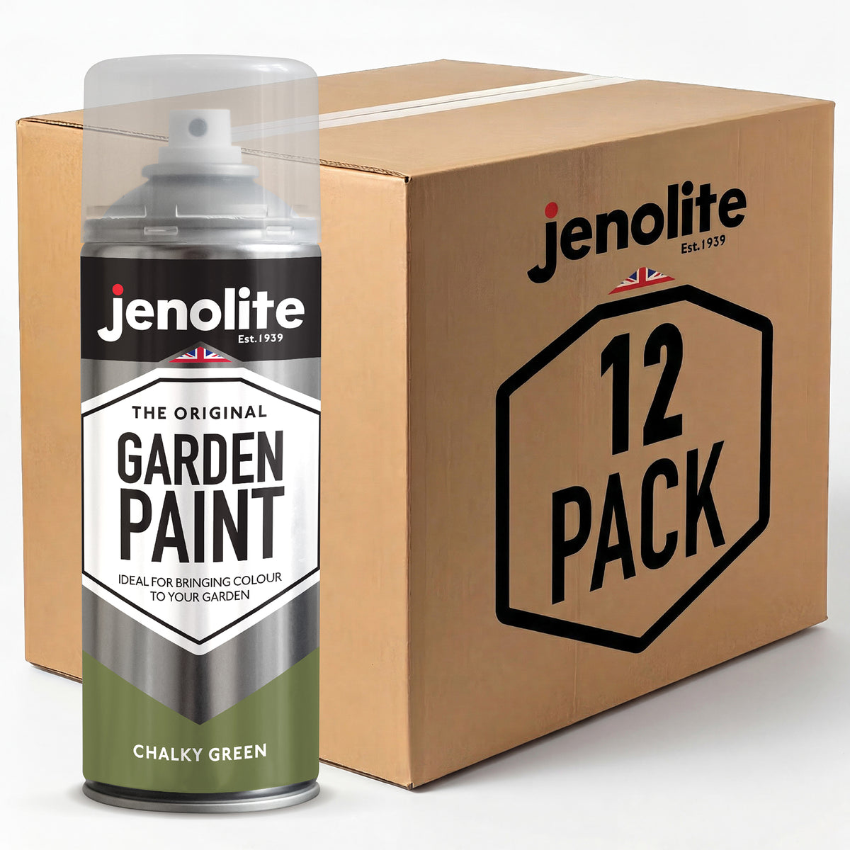 DIRECTORUST Spray Paint | Chalky Finish | Bramwell Green | 12 x 400ml | RAL 6025