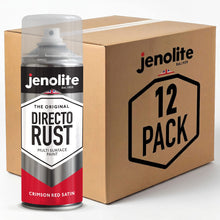 DIRECTORUST Spray Paint | Satin | Crimson Red | 12 x 400ml | RAL 3027