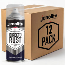 DIRECTORUST Spray Paint | Satin | Cobalt Blue | 12 x 400ml | RAL 5013