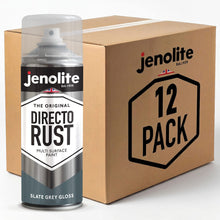 DIRECTORUST Spray Paint | Gloss | Slate Grey | 12 x 400ml | RAL 7031