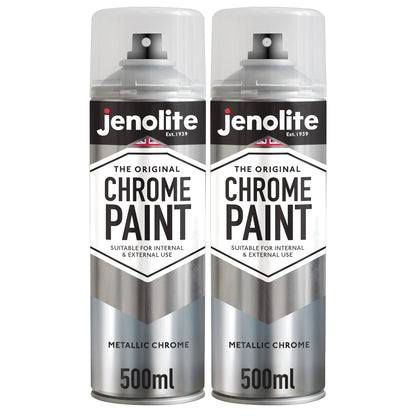 Chrome Effect Aerosol Spray Paint - Multi-Surface