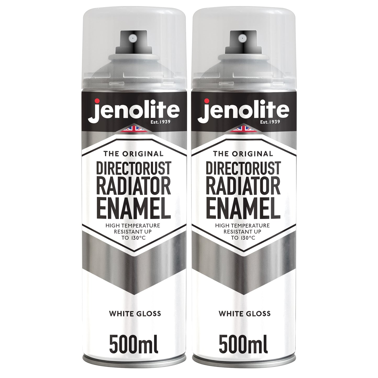 DIRECTORUST Radiator Enamel Paint | Aerosol | Black, Silver, White