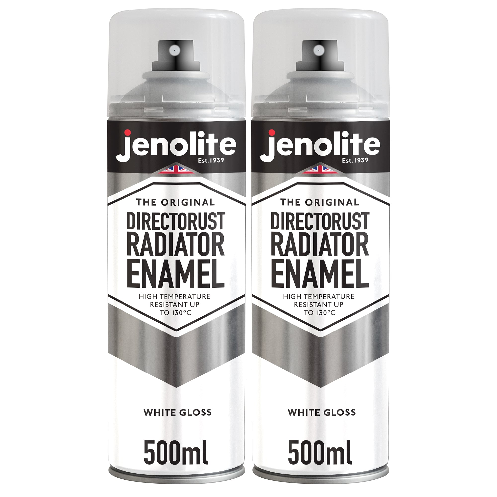 DIRECTORUST Radiator Enamel Paint | Aerosol | Black, Silver, White