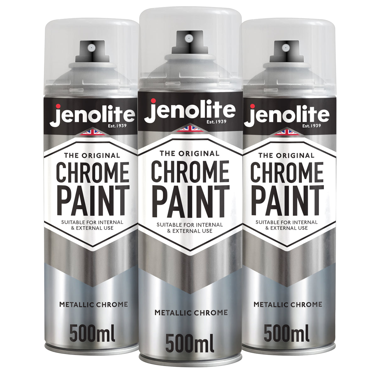 Chrome Effect Aerosol Spray Paint - Multi-Surface