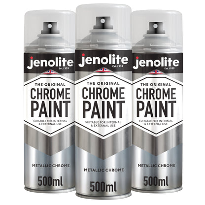 Chrome Effect Aerosol Spray Paint - Multi-Surface