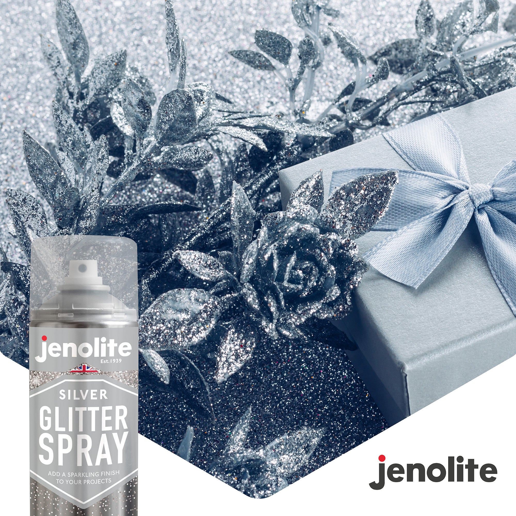 Glitter Spray Clear Sealant | 400ml | Clear Lacquer With Fine Glitter | Ideal for Crafting, Hobbies &amp; Decorations