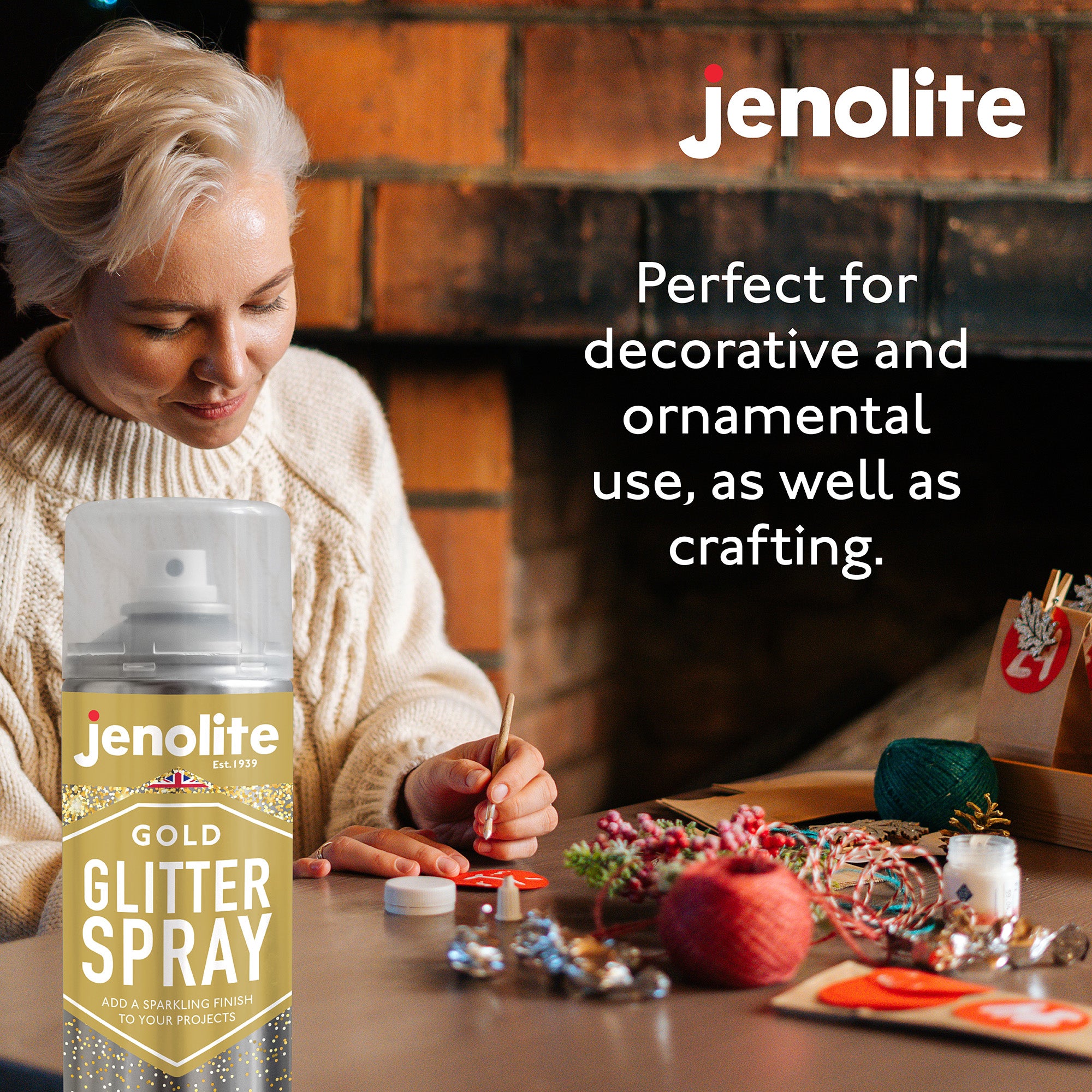 Glitter Spray Clear Sealant | 400ml | Clear Lacquer With Fine Glitter | Ideal for Crafting, Hobbies &amp; Decorations