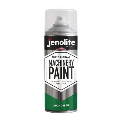 Atco Green Machinery & Lawnmower Spray Paint | 12 x 400ml Aerosol