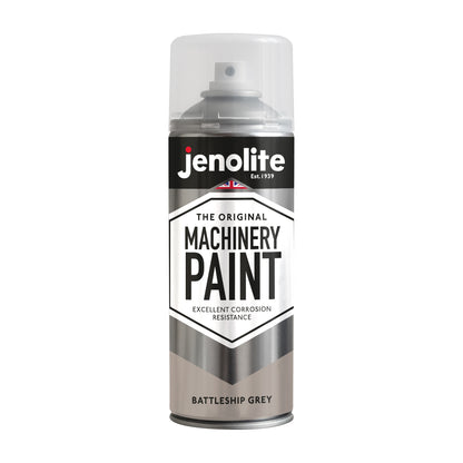 Battleship Grey Machinery & Lawnmower Spray Paint | 12 x 400ml Aerosol