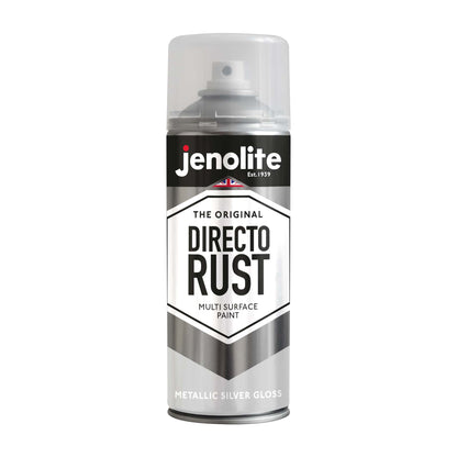 DIRECTORUST Spray Paint | METALLIC GLOSS | 400ml | Multi Surface Spray Paint