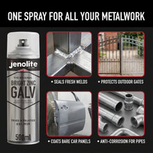 Bright Zinc Galvanising Aerosol Spray Paint  | 500ml