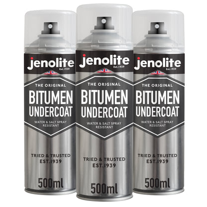 Bitumen Undercoat Anti-Corrosion Spray Paint | 500ml | Black