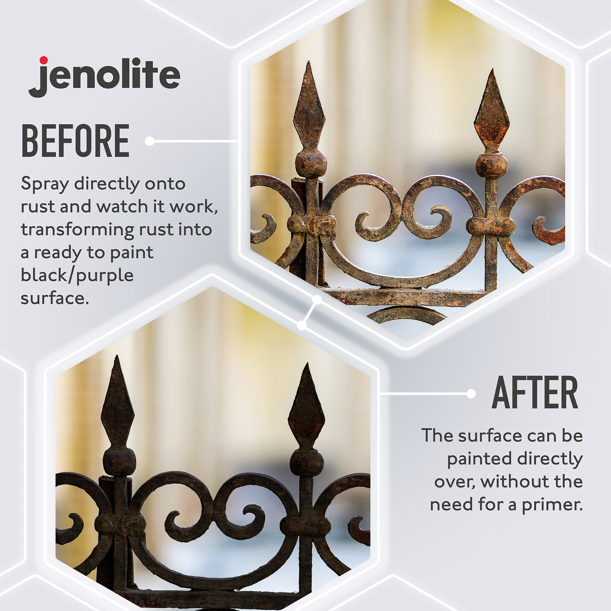 Rust Converter Epoxy Aerosol | 500ml | Turns Rust into Ready To Paint Surface