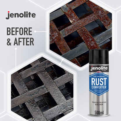 Rust Converter Epoxy Aerosol | 500ml | Turns Rust into Ready To Paint Surface