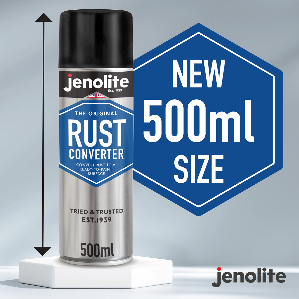 Rust Converter Epoxy Aerosol | 500ml | Turns Rust into Ready To Paint Surface