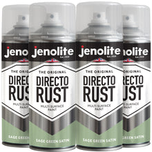 DIRECTORUST Sage Green Spray Paint - 4x500ml - Multi Surface Spray Paint