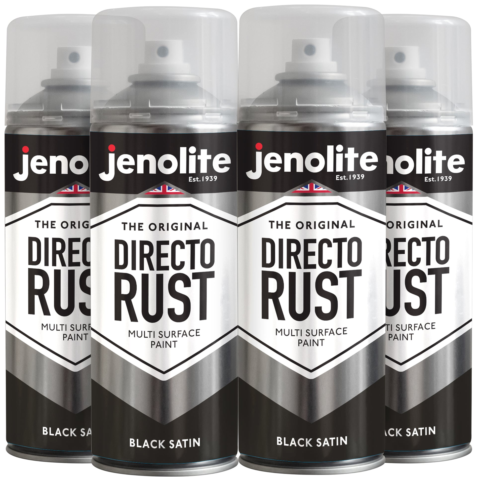 DIRECTORUST Spray Paint SATIN 4 x Multi Surface Spray Paint