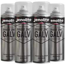Bright Zinc Galvanising Aerosol Spray Paint  | 4 x 500ml