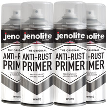 Anti-Rust Primer Spray Paint | 4 x 400ml | White | Metal Primer
