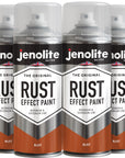 Rust Effect Spray Paint | 4 x 400ml | Textured Paint Weathered Rusted Metal Look & Feel