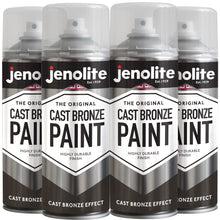 Cast Bronze Effect Spray Paint | 4 x 500ml | Multi Surface Spray Paint
