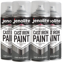 Cast Iron Effect Spray Paint | 4 x 400ml | Multi Surface Spray Paint