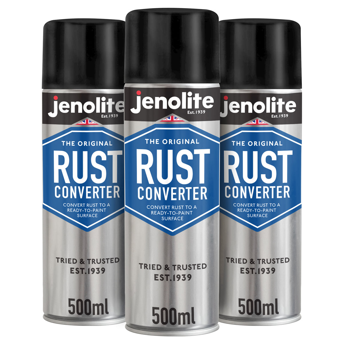 Rust Converter Epoxy Aerosol | 500ml | Turns Rust into Ready To Paint Surface
