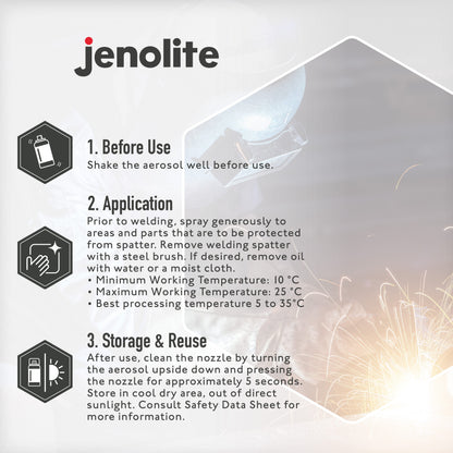 Welders Anti-Spatter Spray Aerosol | Non-flammable | Prevents Adhesion of Welding Spatter | 500ml