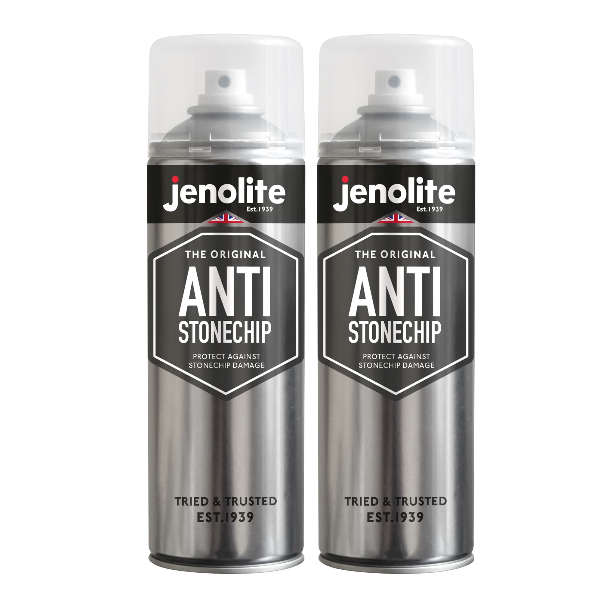 Autotek Stone Guard Black Spray Paint – 12 X 500ml Cans + Gloves & Caps – Chip Protection